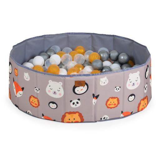 MONI TOYS ΠΤΥΣΣΟΜΕΝΗ ΠΙΣΙΝΑ ΜΕ ΜΠΑΛΕΣ MELO ANIMALS 3801005602261