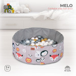 MONI TOYS ΠΤΥΣΣΟΜΕΝΗ ΠΙΣΙΝΑ ΜΕ ΜΠΑΛΕΣ MELO ANIMALS 3801005602261