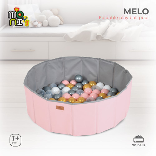 MONI TOYS ΠΤΥΣΣΟΜΕΝΗ ΠΙΣΙΝΑ ΜΕ ΜΠΑΛΕΣ MELO PINK 3801005602247
