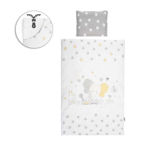 LORELLI ΣΕΤ ΠΡΟΙΚΑΣ ΜΩΡΟΥ 5 ΤΕΜ 140/70 COSY GREY ELEPHANT STARS 10420064701