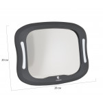 Ο καθρέφτης αυτοκινήτου με φως LED μπορεί εύκολα να στερεωθεί στο προσκέφαλο του καθίσματος αυτοκινήτου χρησιμοποιώντας ρυθμιζόμενους ιμάντες.