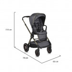 Η φωτογραφία δείχνει Βρεφικό Πολυκαρότσι 2 σε 1 Cangaroo stroller iClickΧαρακτηριστικά:Κατάλληλο από τη γέννηση έως 22 κιλά.