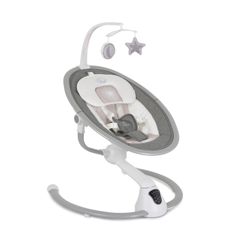 Η φωτογραφία δείχνει Το υπέροχο ρηλάξ Cloud της Cangaroo είναι ιδανικό για το μικρό σας! Είναι ένα ηλεκτρικό ρηλάξ για παιδιά έως 9 κιλά, με 5 διαφορετικά επίπεδα λικνίσματος ώστε να υπάρχει πάντα μια καλή ταχύτητα για το παιδί σας.