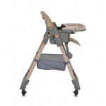 Καρεκλάκι Φαγητού Moni LindoΣετ παιδικό καρεκλάκι,σαλιάρα σιλικόνης,κουτάλι και πιρούνι,μαξιλάρι PU,4 ρόδες με πώματα,δίσκος τροφοδοσίας 2 στρώσεων,4 θέσεις του δίσκου τροφοδοσίας,3 θέσεις πλάτης, 5 θέσεις ύψους,3 θέσεις γωνίας στήριγμα ποδιών,μαξιλαράκια ώμων,σύστημα συγκράτησης 5 σημείων.