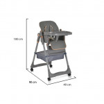 Καρεκλάκι Φαγητού Moni LindoΣετ παιδικό καρεκλάκι,σαλιάρα σιλικόνης,κουτάλι και πιρούνι,μαξιλάρι PU,4 ρόδες με πώματα,δίσκος τροφοδοσίας 2 στρώσεων,4 θέσεις του δίσκου τροφοδοσίας,3 θέσεις πλάτης, 5 θέσεις ύψους,3 θέσεις γωνίας στήριγμα ποδιών,μαξιλαράκια ώμων,σύστημα συγκράτησης 5 σημείων.