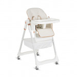 Η φωτογραφία δείχνει Καρεκλάκι Φαγητού Moni LindoΣετ παιδικό καρεκλάκι,σαλιάρα σιλικόνης,κουτάλι και πιρούνι,μαξιλάρι PU,4 ρόδες με πώματα,δίσκος τροφοδοσίας 2 στρώσεων,4 θέσεις του δίσκου τροφοδοσίας,3 θέσεις πλάτης, 5 θέσεις ύψους,3 θέσεις γωνίας στήριγμα ποδιών,μαξιλαράκια ώμων,σύστημα συγκράτηση