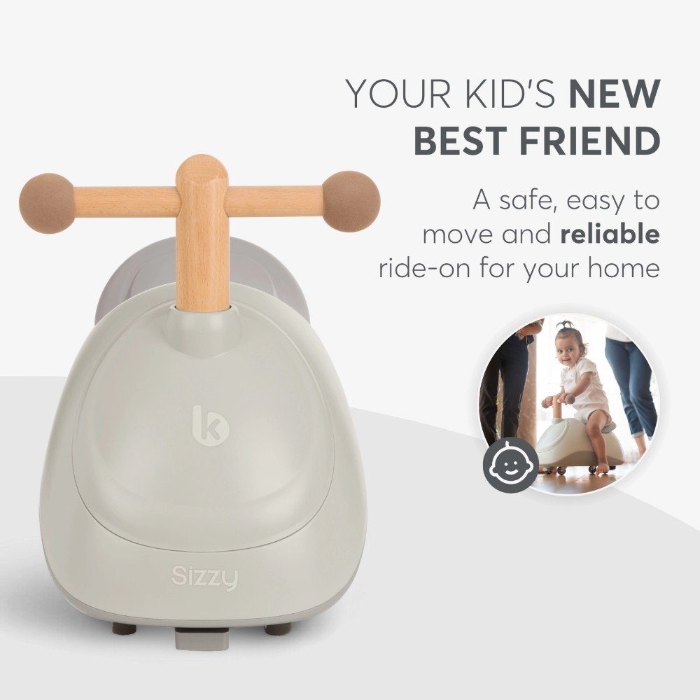 Η φωτογραφία δείχνει Το Sizzy είναι ένα παιχνίδι ridе-on πολλαπλών κατευθύνσεων που προσφέρει στα παιδιά περισσότερη διασκέδαση.