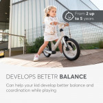 Βοηθά τα παιδιά να αναπτύξουν την αίσθηση προσανατολισμού και ταχύτητας, καθώς και να μάθουν ισορροπία.