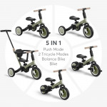 Το Flip είναι ένα πολυλειτουργικό τρίκυκλο που μπορεί να χρησιμοποιηθεί με 5 διαφορετικούς τρόπους - Push Mode, Tricycle, Balance Bike και Bike, προσφέροντας στα παιδιά περισσότερη διασκέδαση και άνεση εν κινήσει.