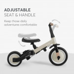 Η φωτογραφία δείχνει Το Flip είναι ένα πολυλειτουργικό τρίκυκλο που μπορεί να χρησιμοποιηθεί με 4 διαφορετικούς τρόπους - Push Mode, Tricycle, Balance Bike και Bike, προσφέροντας στα παιδιά περισσότερη διασκέδαση και άνεση εν κινήσει.