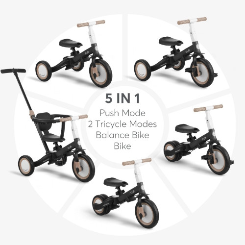 KIKKA BOO ΠΑΙΔΙΚΟ ΤΡΙΚΥΚΛΟ ΠΟΔΗΛΑΤΟ 5 ΣΕ 1 FLIP BLACK 31006020150