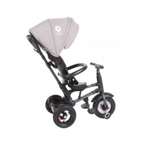 Η φωτογραφία δείχνει Qplay Rito Air Αναδιπλούμενο Τρίκυκλο Ποδηλατάκι 10 - 72 μηνών BlackΤρίκυκλο ποδήλατο που ακολουθεί την ανάπτυξη του παιδιού από 10 έως 72 μηνώνΡυθμιζόμενο καθ’ ύψος τιμόνι γονέαΑναδιπλούμενο – αφαιρούμενο σκίαστρο με UV προστασία UPF 50+Πλάτη καθίσματος με 2 θέσεις ανάκλισης γι