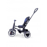 Η φωτογραφία δείχνει Qplay Rito Plus Eva Αναδιπλούμενο Τρίκυκλο Ποδηλατάκι 10 - 72 μηνών BlackΤρίκυκλο ποδήλατο που ακολουθεί την ανάπτυξη του παιδιού από 10 έως 72 μηνώνΡυθμιζόμενο καθ’ ύψος τιμόνι γονέαΑναδιπλούμενο – αφαιρούμενο σκίαστρο με UV προστασία UPF 50+Πλάτη καθίσματος με 2 θέσεις ανάκλισ