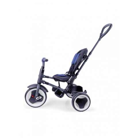 Η φωτογραφία δείχνει Qplay Rito Plus Eva Αναδιπλούμενο Τρίκυκλο Ποδηλατάκι 10 - 72 μηνών BlackΤρίκυκλο ποδήλατο που ακολουθεί την ανάπτυξη του παιδιού από 10 έως 72 μηνώνΡυθμιζόμενο καθ’ ύψος τιμόνι γονέαΑναδιπλούμενο – αφαιρούμενο σκίαστρο με UV προστασία UPF 50+Πλάτη καθίσματος με 2 θέσεις ανάκλισ