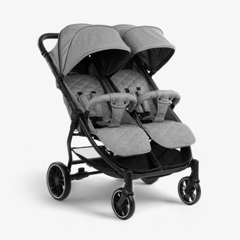 KIKKA BOO ΚΑΡΟΤΣΙ ΔΙΔΥΜΩΝ ΜΕ ΠΟΔΟΣΑΚΟΥΣ HAPPY 2 LIGHT GREY.