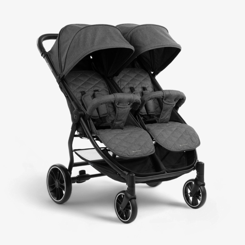 Η φωτογραφία δείχνει KIKKA BOO ΚΑΡΟΤΣΙ ΔΙΔΥΜΩΝ ΜΕ ΠΟΔΟΣΑΚΟΥΣ HAPPY 2 DARK GREY 2023.