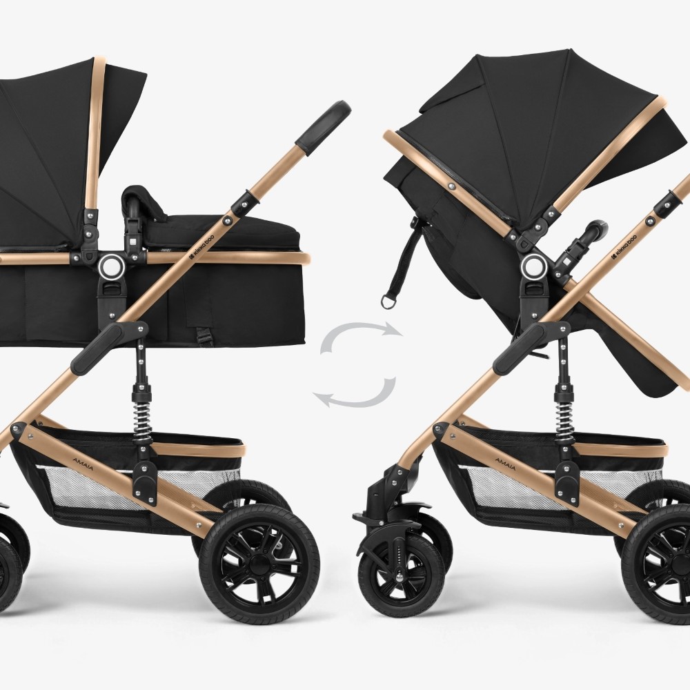 Πολυκαρότσι της εταιρείας Kikka Boo κατασκευασμένο απο πολυτελή υφάσματα και σκελετό αλουμινίου με ανοξείδωτη επίστρωση.