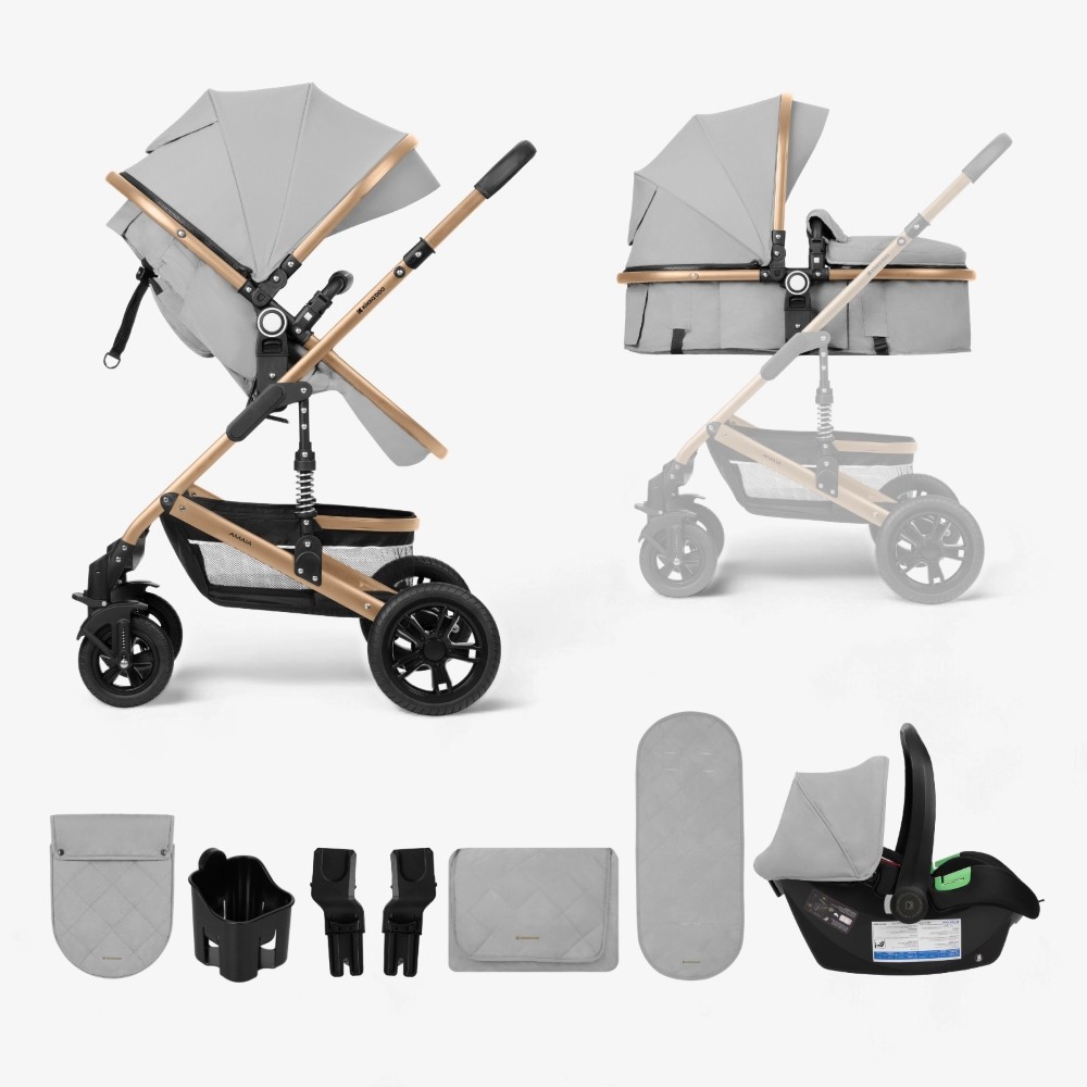 Η φωτογραφία δείχνει Πολυκαρότσι της εταιρείας Kikka Boo κατασκευασμένο απο πολυτελή υφάσματα και σκελετό αλουμινίου με ανοξείδωτη επίστρωση.