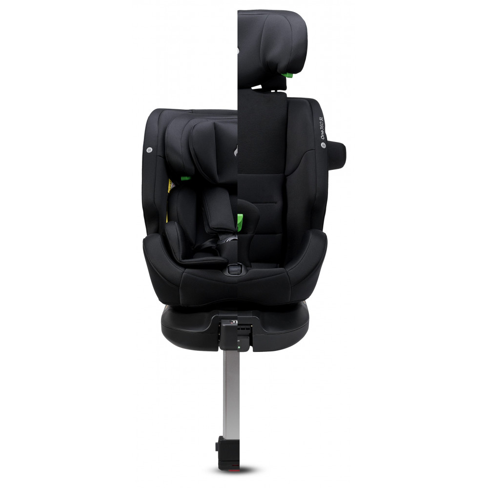 Η φωτογραφία δείχνει ΤΟ  ONE S είναι ένα  κάθισμα αυτοκινήτου 4 σε 1 κατάλληλο από τη γέννηση έως  τη στιγμή που το παιδί θα φτάσει τα 36 κιλά (περίπου 11-12 ετών).