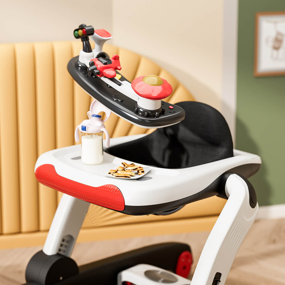 Η φωτογραφία δείχνει Η στράτα Airplane 3 in 1 (στράτα, jumper, περπατούρα) της Bebe Stars βοηθάει το μωρό σας να καλλιεργήσει την αίσθηση της κατεύθυνσης, να ανακαλύψει την ανεξαρτησία του, να εξοικειωθεί με το περπάτημα, να ασκεί τους μύες των ποδιών και να αυξάνει την εμπιστοσύνη του μωρού σας στη