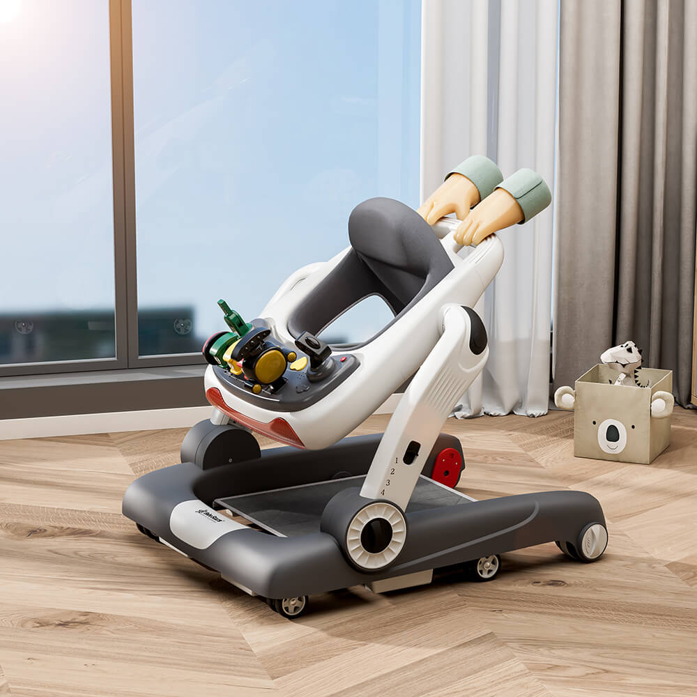 Η φωτογραφία δείχνει Η στράτα Train 3 in 1 (στράτα, jumper, περπατούρα) της Bebe Stars βοηθάει το μωρό σας να καλλιεργήσει την αίσθηση της κατεύθυνσης, να ανακαλύψει την ανεξαρτησία του, να εξοικειωθεί με το περπάτημα, να ασκεί τους μύες των ποδιών και να αυξάνει την εμπιστοσύνη του μωρού σας στην ε