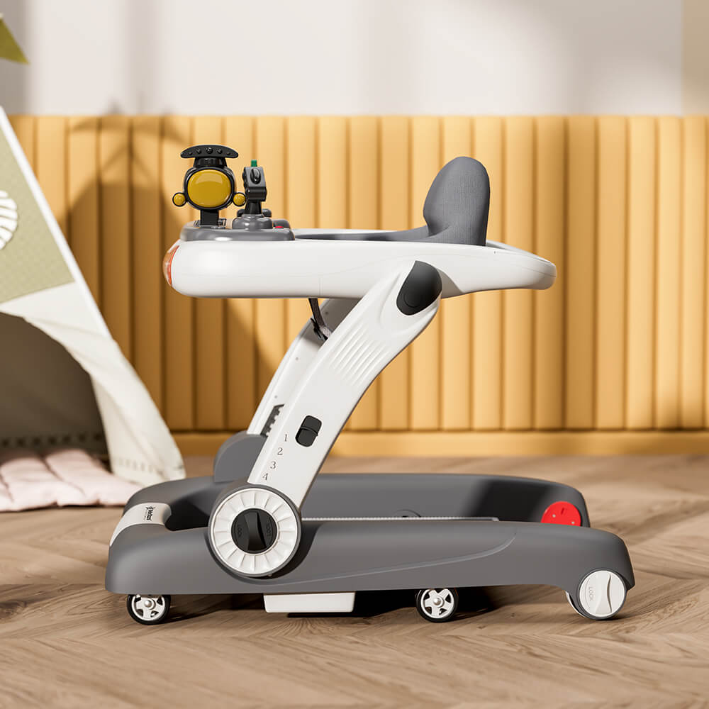 Η φωτογραφία δείχνει Η στράτα Train 3 in 1 (στράτα, jumper, περπατούρα) της Bebe Stars βοηθάει το μωρό σας να καλλιεργήσει την αίσθηση της κατεύθυνσης, να ανακαλύψει την ανεξαρτησία του, να εξοικειωθεί με το περπάτημα, να ασκεί τους μύες των ποδιών και να αυξάνει την εμπιστοσύνη του μωρού σας στην ε