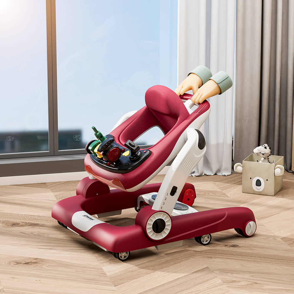 Η φωτογραφία δείχνει Η στράτα Train 3 in 1 (στράτα, jumper, περπατούρα) της Bebe Stars βοηθάει το μωρό σας να καλλιεργήσει την αίσθηση της κατεύθυνσης, να ανακαλύψει την ανεξαρτησία του, να εξοικειωθεί με το περπάτημα, να ασκεί τους μύες των ποδιών και να αυξάνει την εμπιστοσύνη του μωρού σας στην ε