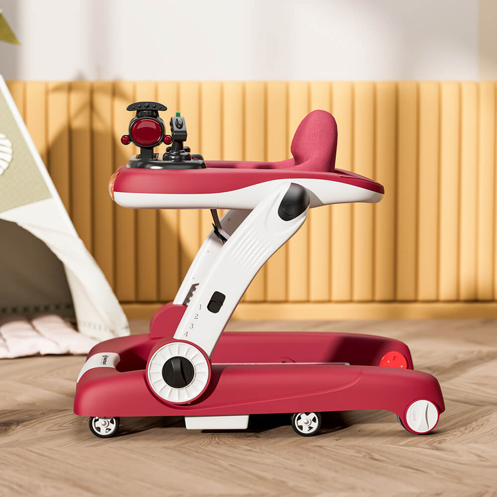 Η φωτογραφία δείχνει Η στράτα Train 3 in 1 (στράτα, jumper, περπατούρα) της Bebe Stars βοηθάει το μωρό σας να καλλιεργήσει την αίσθηση της κατεύθυνσης, να ανακαλύψει την ανεξαρτησία του, να εξοικειωθεί με το περπάτημα, να ασκεί τους μύες των ποδιών και να αυξάνει την εμπιστοσύνη του μωρού σας στην ε