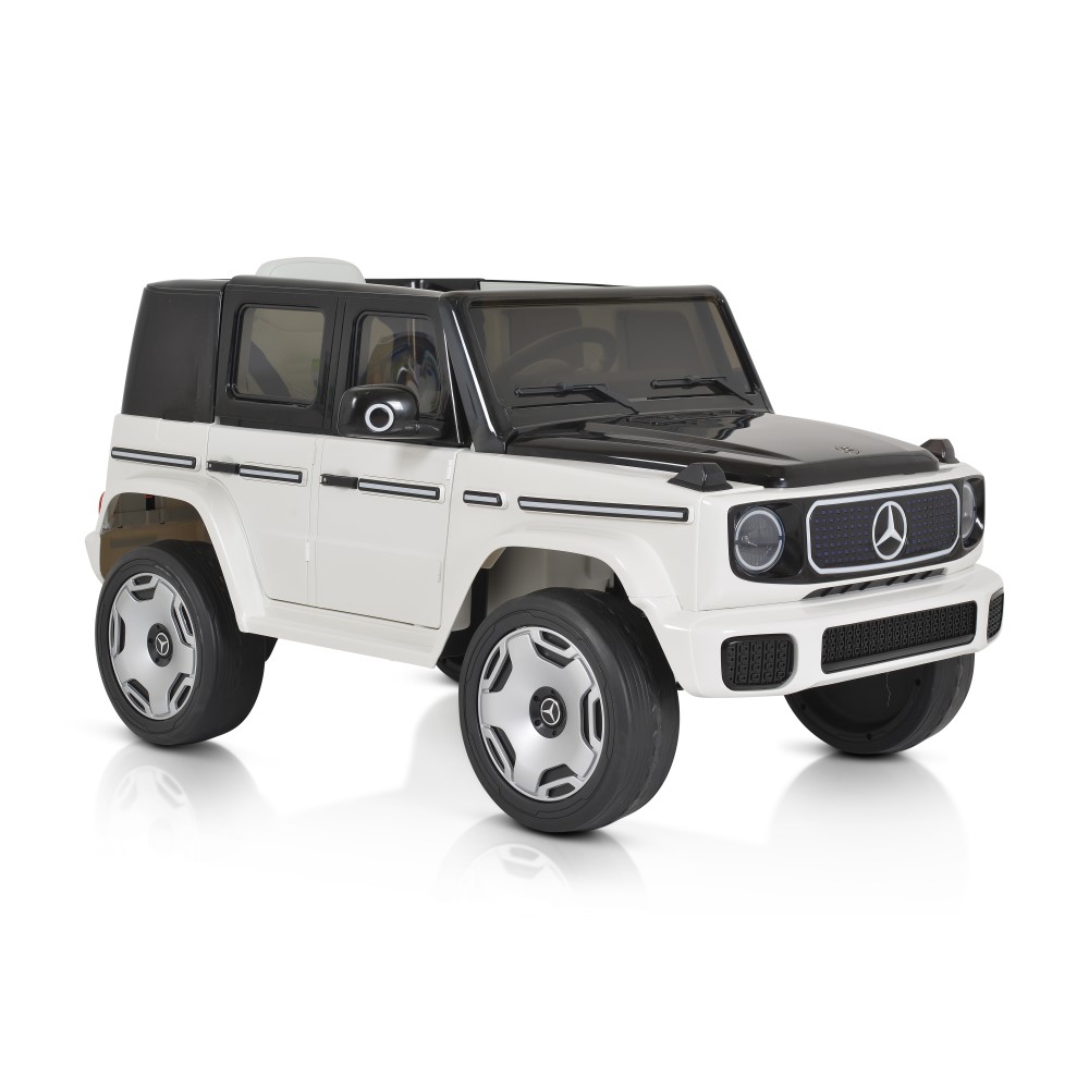 Η φωτογραφία δείχνει Ηλεκτροκίνητο Αυτοκίνητο 12V Mercedes-Benz EQG Για παιδιά από 37 – 96 μηνών με μέγιστο βάρος έως 30 κιλά.