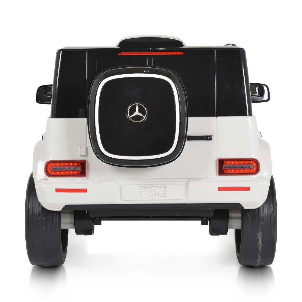 Η φωτογραφία δείχνει Ηλεκτροκίνητο Αυτοκίνητο 12V Mercedes-Benz EQG Για παιδιά από 37 – 96 μηνών με μέγιστο βάρος έως 30 κιλά.