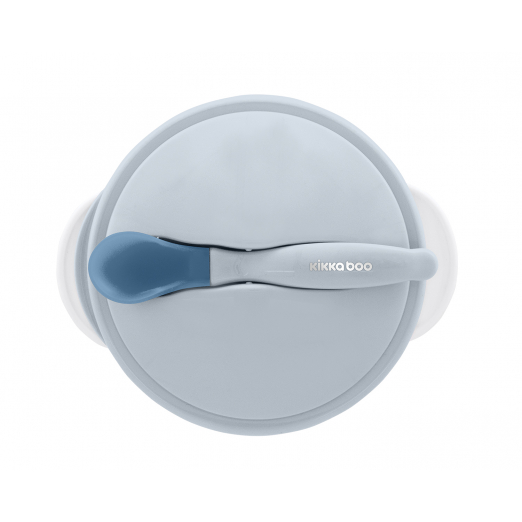 Μπωλ με κουτάλι ανίχνευσης θερμότηταςΚουτάλι ανίχνευσης θερμότητας που έχει σχεδιαστεί για να αλλάζει το χρώμα του για να σας προειδοποιεί εάν το φαγητό που τρέφεται το μωρό είναι πολύ ζεστό.