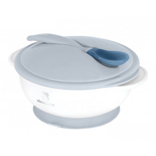 Μπωλ με κουτάλι ανίχνευσης θερμότηταςΚουτάλι ανίχνευσης θερμότητας που έχει σχεδιαστεί για να αλλάζει το χρώμα του για να σας προειδοποιεί εάν το φαγητό που τρέφεται το μωρό είναι πολύ ζεστό.