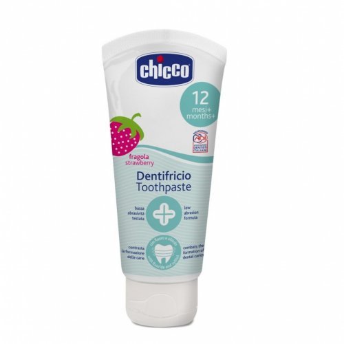Chicco Οδοντόκρεμα Φράουλα 12M+ 50ml Με Φθόριο L80-07429-00