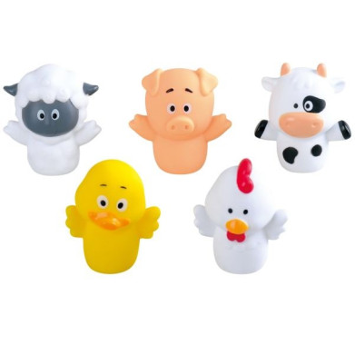 Playgo Ζωάκια Happy Finger Puppets - 2 Σχέδια (1880).