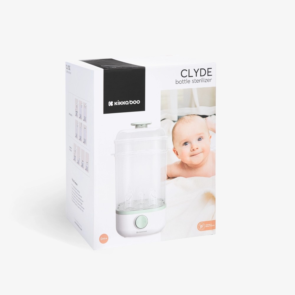 Το Clyde είναι ένας συμπαγής και λειτουργικός αποστειρωτής σχεδιασμένος για τις ανάγκες της μητέρας και του μωρού.