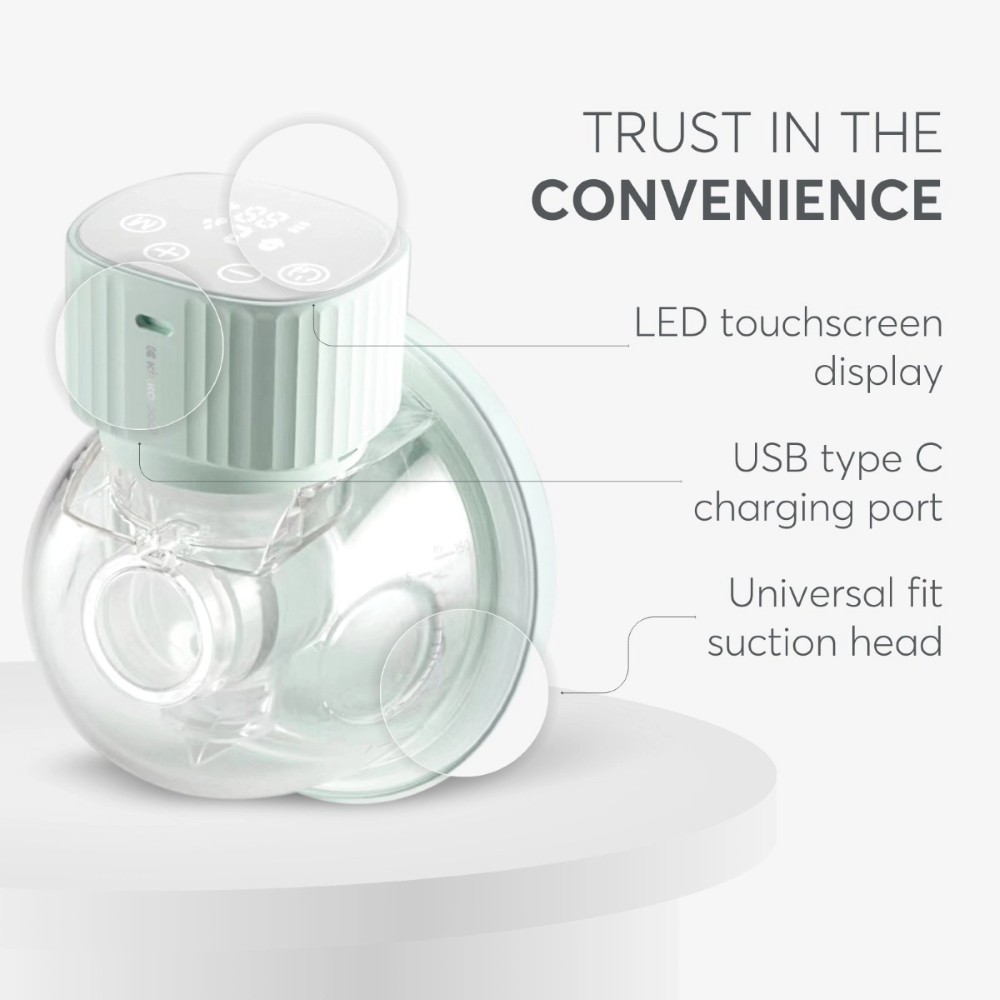 Η φωτογραφία δείχνει Ηλετρικό φορητό θήλαστρο της εταιρείας Kikka Boo.