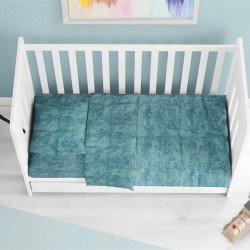 ΠΑΠΛΩΜΑΤΟΘΗΚΗ bebe Premium Shadow 616 120X160 Petrol 100% Cotton