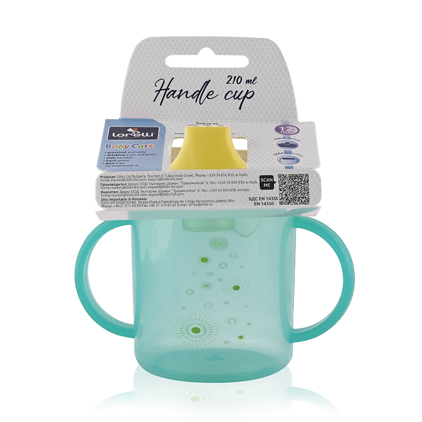 Εκπαιδευτικό κύπελλο της εταιρείας Lorelli κατάλληλο για παιδιά ηλικία 12+ μηνώνΔιαθέτει σκληρό στόμιο και χειρολαβέςΧωριτικότητα κυπέλλου 210mlΒάρος: 0.