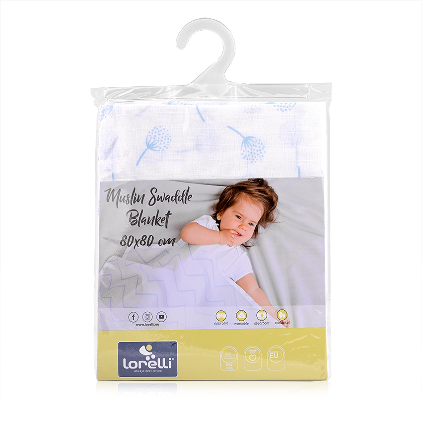 Βρεφική πάνα φασκιώματος από ύφασμα μουσελίνας&nbsp;της εταιρείας LorelliΕίναι κατασκευασμένη απο 100% βαμβακερό ύφασμα με μαλακή υφήΔιαστάσεις: 80/80 cmΔιατίθεται σε ποικιλία χρωμάτων