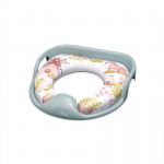 Μαλακό εκπαιδευτικό κάθισμα τουαλέτας με χειρολαβεςΤο μαξιλαράκι είναι αποσπώμενο για εύκολο καθάρισμαΔιαθέτει προστατευτικό πλαστικό για την πρόληψη της διαβροχήςΠρακτικές πλευρικές χειρολαβές