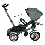 Η φωτογραφία δείχνει Το ποδήλατο&nbsp; Chopper Black 6 in 1 της Bebe Stars έχει σχεδιαστεί για μωρά από 9 μηνών και παρέχει ομαλή οδήγηση για τη μετάβαση από τη λειτουργία του καροτσιού σε αυτή του ποδηλάτου.