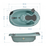 Η νέα μπανιέρα Ocean της Bebe Stars  είναι μια ισχυρή και ανθεκτική μπανιέρα κατασκευασμένη με υψηλής ποιότητας μη τοξικά υλικά, η οποία δημιουργήθηκε για να διευκολύνει το μπάνιο του  μωρού σας.