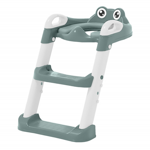 BEBE STARS ΚΑΘΙΣΜΑ ΤΟΥΑΛΕΤΑΣ ΜΕ ΧΕΡΟΥΛΙΑ ΚΑΙ ΣΚΑΛΟΠΑΤΑΚΙΑ FROG FOREST GREEN 56-176