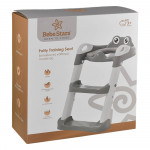 Η φωτογραφία δείχνει Εκπαιδευτικό κάθισμα τουαλέτας Frog με σκαλοπάτια και χερούλια με σκοπό το παιδί σας να έχει πρόσβαση στην τουαλέτα ενηλίκων.