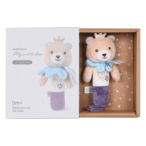 BEBE STARS ΜΑΛΑΚΗ TEDDY FLOWER  RATTLE 60-104