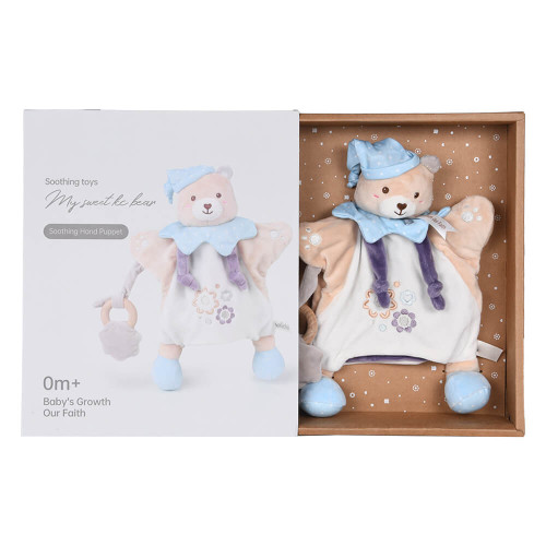 BEBE STARS ΜΑΛΑΚΟ TEDDY FLOWER ΝΑΝΙ CUDDLE & PUPPET 60-109