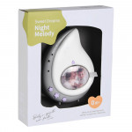 Η φωτογραφία δείχνει Η λάμπα νυκτός Dream Μelody με μουσική συμβάλει στη χαλάρωση του μωρού σας, ώστε να κοιμηθεί πιο εύκολα και γρήγορα.