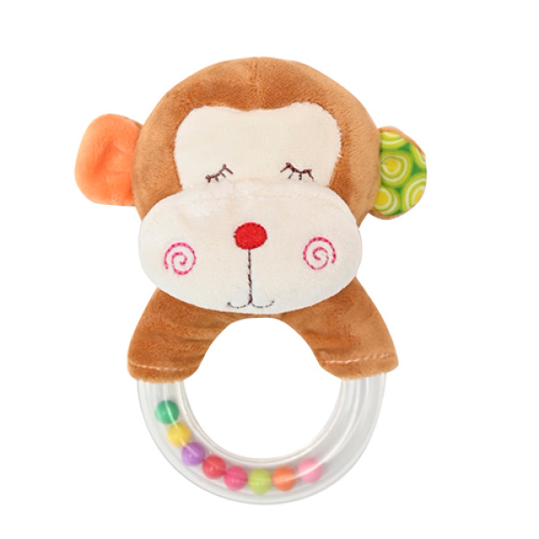 Κουδουνίστρα παιχνίδι της εταιρείας LorelliΜαλακή Βελούδινη Κουδουνίστρα-Παιχνίδι Δαχτυλίδι Αρκουδάκι.