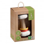 Το νέο οικολογικό Τοτέμ της Σόφι, κατασκευασμένο από&nbsp;100% φυσικό καουτσούκ και καουτσούκ δέντρων (Hevea)&nbsp;έχει διπλή χρήση:&nbsp;Κουδουνίστρα, χάρη στις μικρές ενσωματωμένες μπάλες στη λαβή και τα ξύλινα δαχτυλίδια απο πάνω που τη στολίζουνΜασητικό, χάρη στα 2 αφαιρούμενα μέρη στις άκρες με