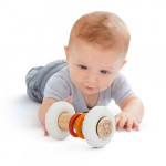 Το νέο οικολογικό Τοτέμ της Σόφι, κατασκευασμένο από&nbsp;100% φυσικό καουτσούκ και καουτσούκ δέντρων (Hevea)&nbsp;έχει διπλή χρήση:&nbsp;Κουδουνίστρα, χάρη στις μικρές ενσωματωμένες μπάλες στη λαβή και τα ξύλινα δαχτυλίδια απο πάνω που τη στολίζουνΜασητικό, χάρη στα 2 αφαιρούμενα μέρη στις άκρες με